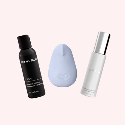 Kit Beginners | Vibrador externo + lube + limpiador